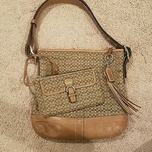 Authentic Vintage Coach Purse and Wristlet